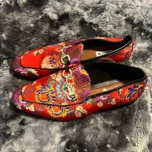 Madden Vibrant Floral Loafers with Gold Accents Size 10 New SAG Floral Women main image 4